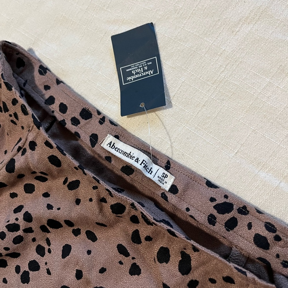 Abercrombie print midi slit skirt